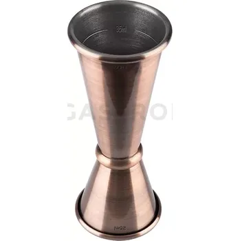 Trekingová hůl Barmanská odměrka oboustranná, 25ml/50 ml, měděná | APS, 93324