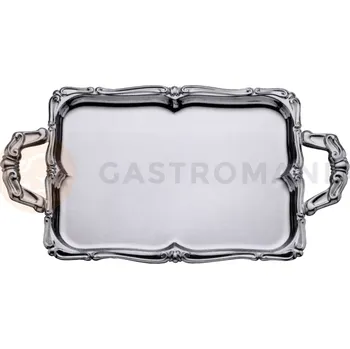 Tác z nerezové oceli "Barok" s úchyty 600x460x32 mm | CONTACTO, 9/600