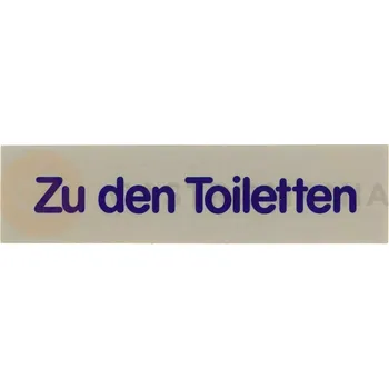 Informační tabulka Informační štítek "Zu den Toiletten" | CONTACTO, 7673/005