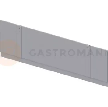 Výdejník vody Zadní stěna pro výdejní linky, se soklem, nerezová, 1000x20x830 mm | STALGAST, ST 259