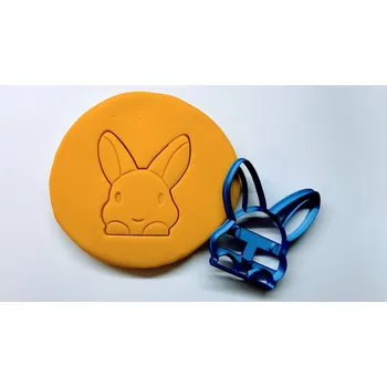 Velikonoční dekorace Velikonoční vykrajovátko #117 hlava zajíčka