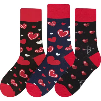 Pánské ponožky DARRÉ Pánské ponožky vysoké Srdíčka Velikost: 43 - 46