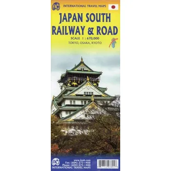 Japan South Railway & Road Map 1:670 000 (EN)