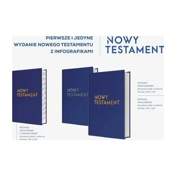 Nowy Testament z infografikami toczenia złote - praca zbiorowa