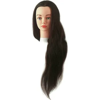 Příčesek Cvičná hlava JENNY, 100% natural vlasy