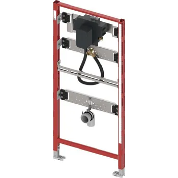 WC sada Tece TECEprofil - Předstěnová instalace pro pisoár, se splachovacím ventilem TECE U 2, stavební výška 1,12 m 9320013