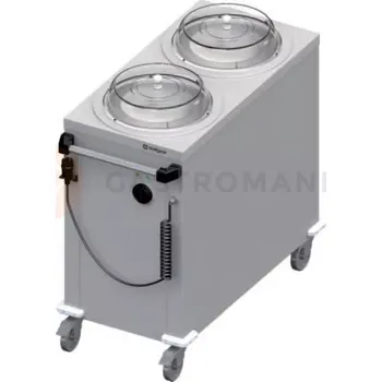 Výdejník vody Zásobník na talíře s ohříváním, mobilní, 1000x510x880 mm | STALGAST, ST 244