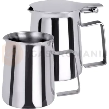 Konvička na mléko Džbánek z nerezové oceli s víkem na smetanu 0,1 l | CONTACTO, 3019/019