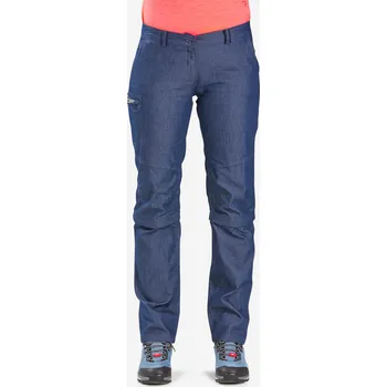 Dámské kalhoty FORCLAZ Dámské turistické odepínací kalhoty 2v1 TRAVEL 100 46 MODRÁ