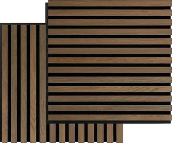 Obklad Fibrotech Acoustic Square Panels olejovaný dub/hnědé 52 x 52 cm 2 ks