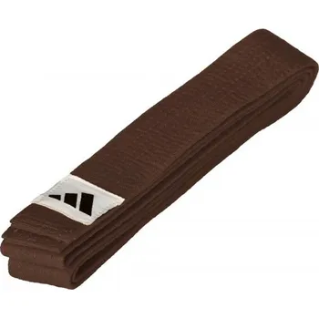 Bojový sport PÁSEK NA KIMONO HNĚDÝ - TAEKWONDO - ADIDAS Délka: 260