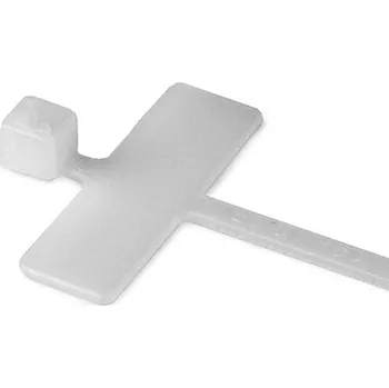 Stahovací páska VPS 2,5x200 Vázací páska jednoduchá 2,5x200mm se štítkem 25,4x8,3mm (MCV-200S)