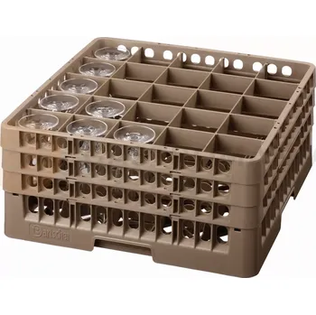 Čistič myček Koš na sklenice, 25 přihrádek, 500x500x225 mm | BARTSCHER, 5329
