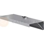 Přístěnná gastronomická digestoř z nerezové oceli, odsávací, šikmá 2400x800x450 mm | ASBER, WEHO-2408/1