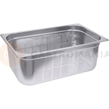 Nerezový dřez Gastronádoba z nerezové oceli GN1/2 200 mm, děrovaná | CONTACTO, 7312/200