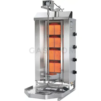 Plynová kartuše Gyros/kebab gril plynový, zátěž: 70 kg, 14 kW, G30 | POTIS, GD-4