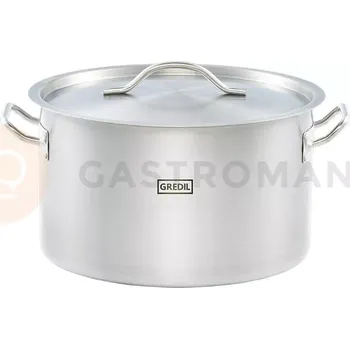 Hrnec Nerezový hrnec s poklicí, střední 36 cm, 22,4 l | GREDIL, 012365