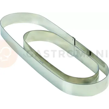 Kuchyňská sůl Cukrářská forma na dorty - oválná - 6x18x2 cm | PAVONI, XO186020