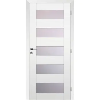 Interiérové dveře SOLODOOR Dveře rámové Türen 40 prosklené bílá fólie, 70L