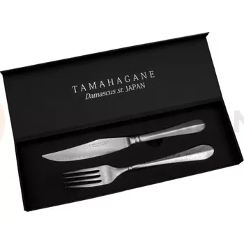 Kuchyňský nůž Sada steakový nůž a vidlička | TAMAHAGANE, KS003
