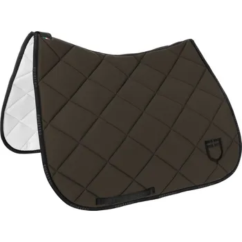 EQUESTRO Dečka podsedlová GP Logo Equestro, drezurní, military green/black FULL