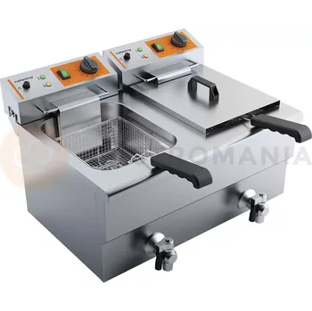Stolní pila Elektrická fritéza s výpustí, 2-komorová, 2x8 l | CATERINA, 746097