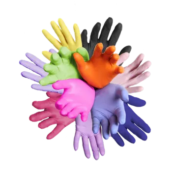 Vyšetřovací rukavice AMPri Balíček vzorků jednorázových nitrilových rukavic STYLE barevných - 20 ks L