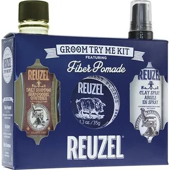 Kosmetická sada Reuzel Groom Try Me Kit Fiber sada na vlasy