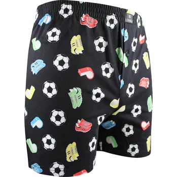 Trenýrky Pánské trenýrky Lonka - Karlos, černá, fotbal Barva: Černá, Velikost: M