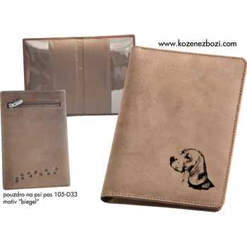 Obal na doklad Pouzdro Na Psí Pas - "Biegel" - 105 - Dárek pro milovníka psů