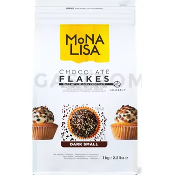 Výroba svíčky Vločky z hořké čokolády pro dekoraci, 1,5 - 2,7 mm, 1 kg balení | MONA LISA, CHD-SP-4Z4-E0-U68