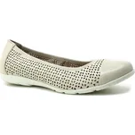 CAPRICE 9-22151-42 cream perlato, dámské baleríny vel.40