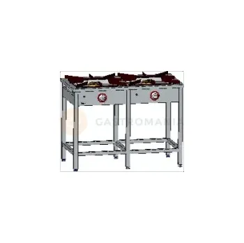 Plynová kartuše Gastronomický plynový sporák 2 hořáky, 1145x600x850 mm, 2x8 kW | EGAZ, TG-220.II