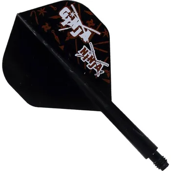 Příslušenství pro šipky Letky CONDOR AXE Standard Ginja Ninja Black Short