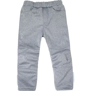 ESITO dětské softshellové kalhoty DUO šedý melír - šedá vel. 92 cm