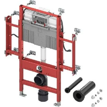 WC sada Tece TECEprofil - Předstěnová instalace pro závěsné WC, fixační elementy pro nástěnná madla, stavební výška 1,12 m, bezbariérové použití 9300381