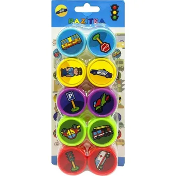 Dětské razítko Razítková sada - Doprava - 10 ks - PK60-13