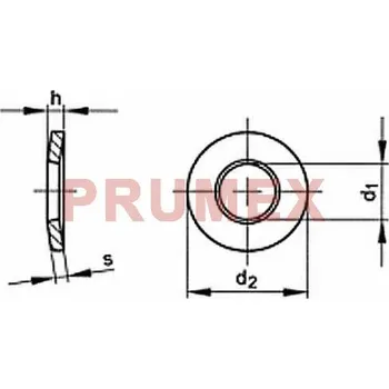 Matice Podložka pružná kónická DIN 6796 M8 / 8,4 nerez A2