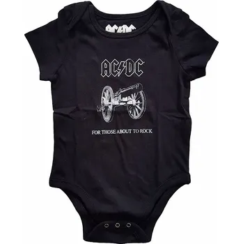 Kojenecký body AC/DC kojenecké body tričko, About To Rock Black, dětské XXXL velikost XXXL (24 měsíců)