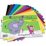 Barevná čtvrtka (barevný karton), A4, 180g/m2, mix 12 barev