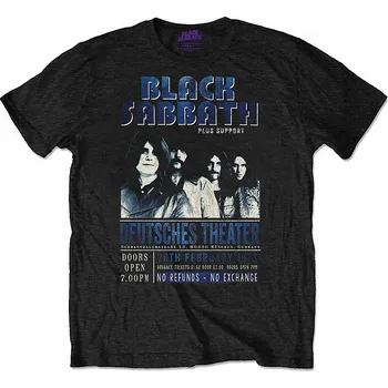 Pánská móda Black Sabbath tričko, Deutsches '73' Eco-Tee Black, pánské L