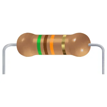 Rezistor Metal oxidový rezistor 51K (1/4W, 1%)