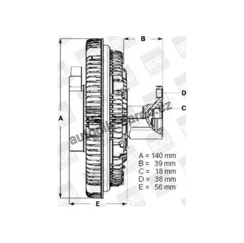Motor automobilu Spojka, větrák chladiče BERU LK001 (0720002001)