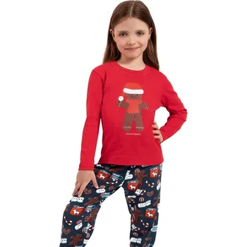 Dívčí pyžamo Dívčí pyžamo ITALIAN FASHION MAKALA dlouhé červená/print 86/92 0