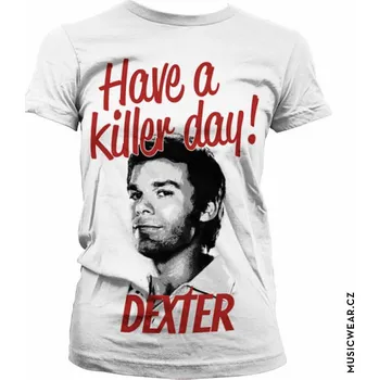 Dámské tričko Dexter tričko, Have A Killer Day! White, dámské L