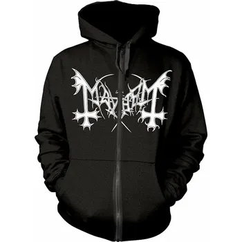 Pánská móda Mayhem mikina, De Mysteriis Dom Sathanas Zipped, pánská M