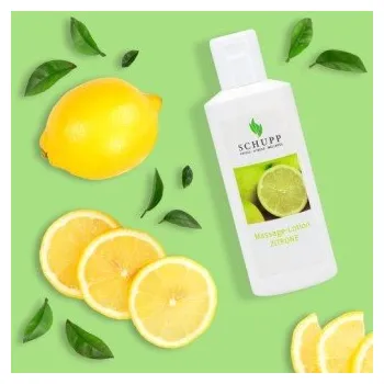 Masážní přípravek Schupp Masážní emulze Citrón, 6 x 1000 ml s dávkovačem