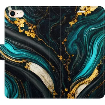 Pouzdro na mobilní telefon Flipové pouzdro iSaprio - Dark Paint - iPhone 7/8/SE 2020