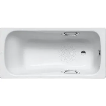 Vana Kaldewei Ambiente - Obdélníková vana Dyna Set Star 627, 160x70 cm, s otvory pro madla, antislip, bílá 226930000001