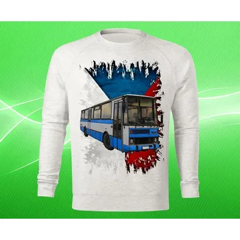 Pánská mikina mikina KAROSA C 734 I dámská L (mikina s autobusem )